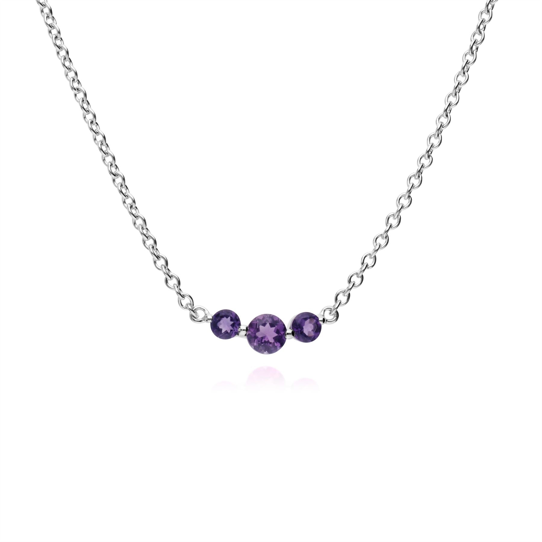 Orecchini e bracciale classici in argento 925 con tre pietre di zaffiro