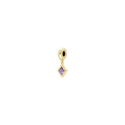 Charm's Collection Achievement Ametista "Pietra della forza" Argento 925 placcato oro giallo