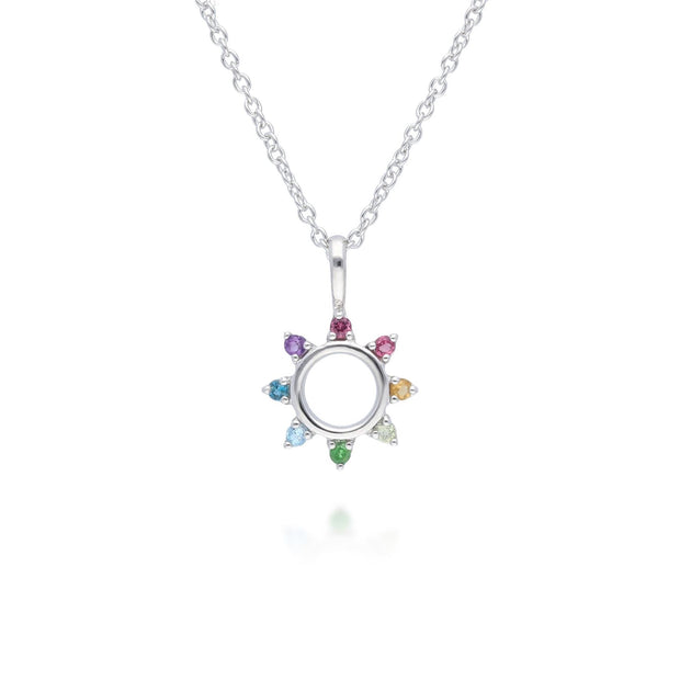 Collana arcobaleno in argento 925