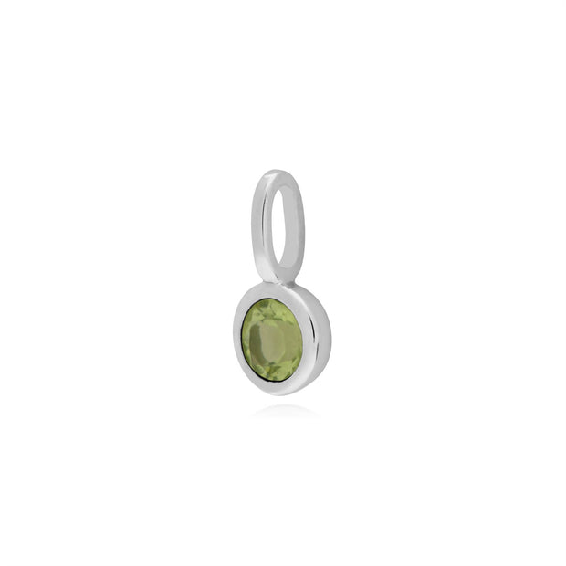 Ciondoli classici in argento 925 con peridoto