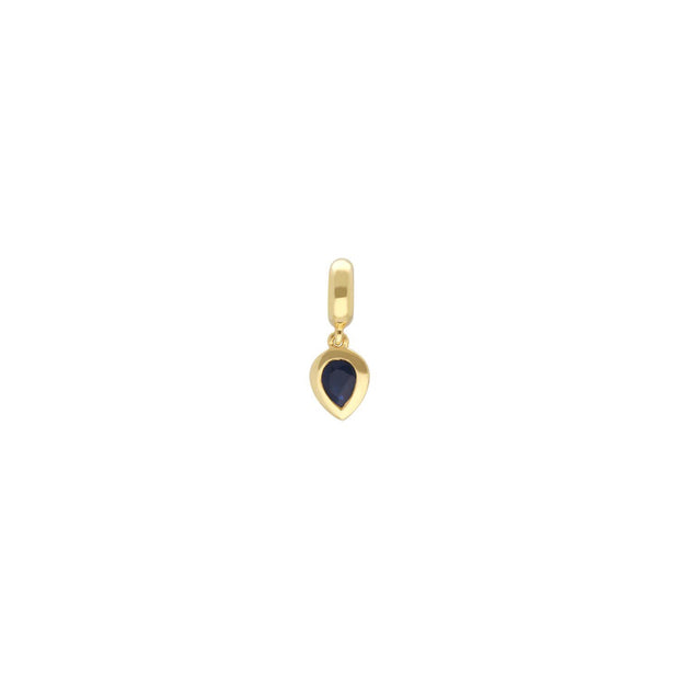 Charm's Collection Achievement Zaffiro "Pietra della fiducia" Argento 925 placcato oro giallo