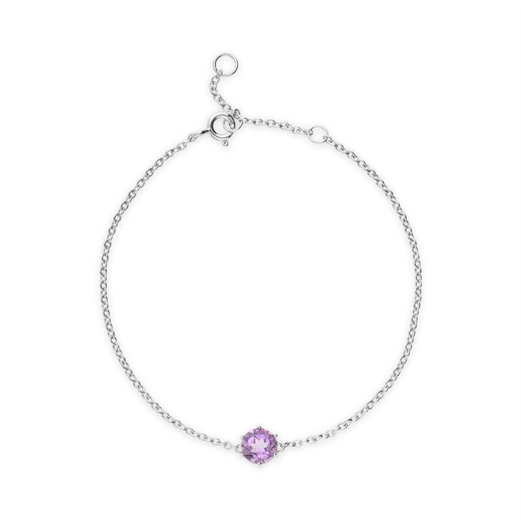 Bracciale geometrico e anello in argento 925 con ametista ottagonale