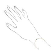 Classico bracciale ovale con acquamarina in oro giallo 375