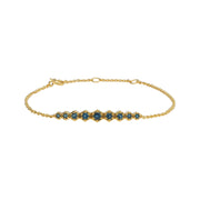 Bracciale moderno Glam Glitz con topazio