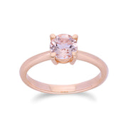 Anello con Morganite in oro rosa da 9 ct