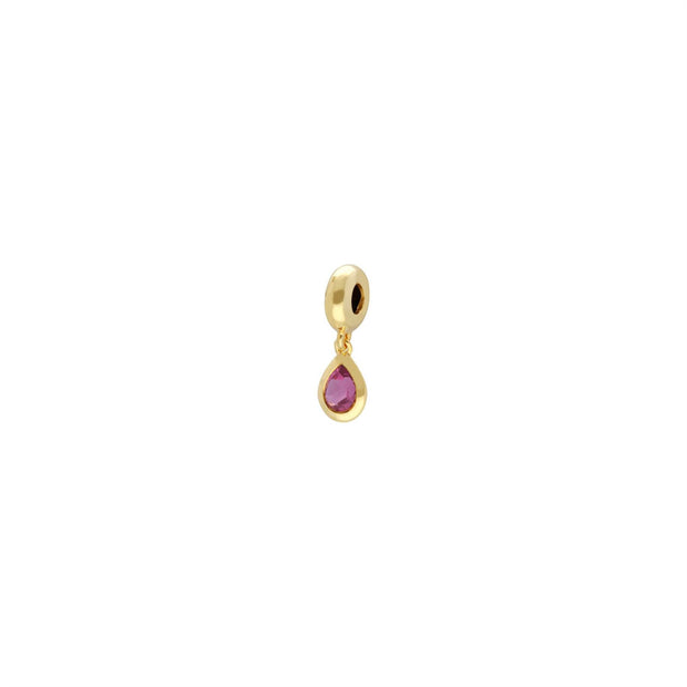 Charm's Collection Achievement Tourmaine "Inderstucible Stone" Argento 925 dorato con oro giallo pregiato