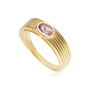 Anello Caruso con Tormalina Rosa