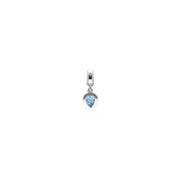 Charm della Collezione Achievement Topazio Azzurro "Pietra del Rinascimento" Argento 925