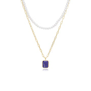 Gemondo Collier ECFEW™ 'The Unifier' Lapis Lazuli et Perle