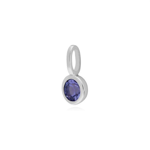 Ciondoli classici in tanzanite in argento 925