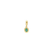 Charm's Collection Achievement Smeraldo "madre di famiglia" Argento 925 placcato oro giallo