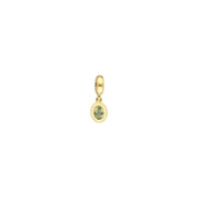 Charm's Collection Achievement Peridoto "Pietra della solidarietà femminile" Argento 925 placcato oro giallo